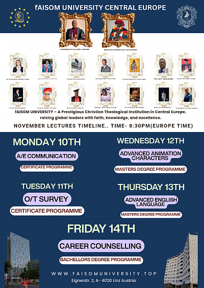 November Lectures Timeline